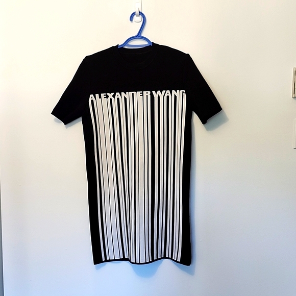 Alexander Wang Dresses & Skirts - Alexander Wang black and white short sleeve dress size L